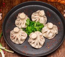 Хинкали с бараниной 