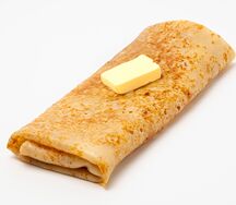 Большой блин с маслом 