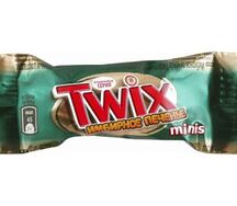 Конфета шоколадная батончик Twix Minis Имбирное печенье