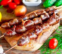 Шашлык из куриных сердечек