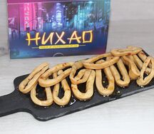 Копченый кальмар в соусе сладкий чили