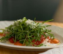 Печёные перцы с пате из тунца