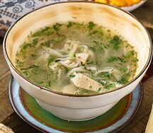 Домашний суп-лапша с курицей