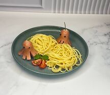 Спагетти с осьминожками 