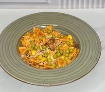 Паста с колбасками