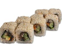 Ролл с острым угрем и огурцом