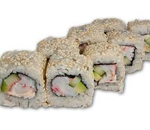 Ролл Калифорния с кунжутом