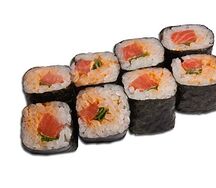 Ролл с острым лососем