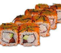 Ролл с тобико красной