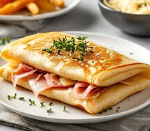 Блинчик с ветчиной и сыром