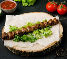 Шашлык из куриных сердечек