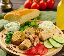 Бизнес-ланч с курицей
