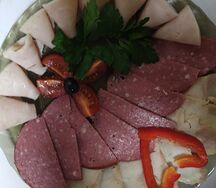 Холодные закуски мясные