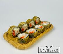 Теплый ролл с креветкой и крабом