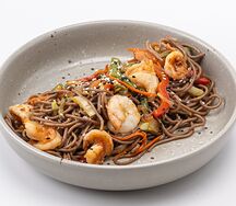  Wok соба с креветками