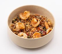 Wok рис с креветками