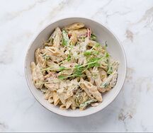 Паста с говядиной и фасолью
