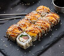 Ролл Запеченный с тунцом и омлетом
