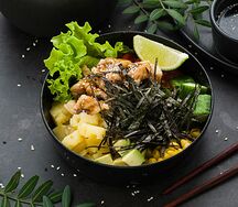 Поке с курицей терияки