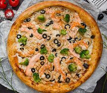 Пицца с морепродуктами