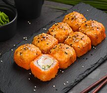 Ролл запеченная Калифорния с креветкой