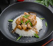 Курица с рисом терияки