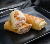 Блинчики с ветчиной и сыром