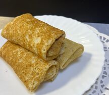 Блинчики с сыром и яйцом
