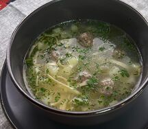 Лапша с фрикадельками