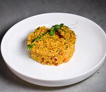 Булгур с вялеными томатами