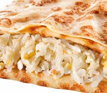 Блинчик с капустой и яйцом