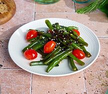 Фасоль с соусом терияки 