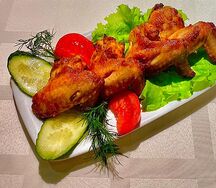 Шашлык из куриных крылышек 