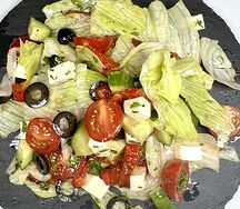 Греческий с печёным перцем