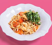 Жареный удон с морепродуктами