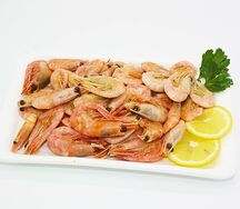 Креветки отварные на пиве