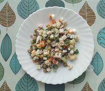 Оливье с курицей