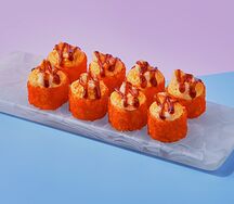 Запеченный ролл с тигровой креветкой