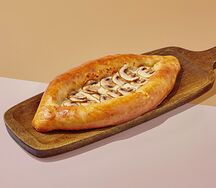 Хачапури лодочка с грибами и трюфельным маслом