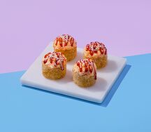Запеченный ролл Лосось и Креветка 1/2