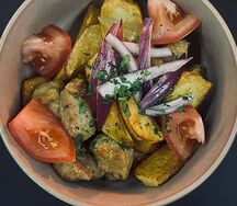 Мясо с запеченным картофелем