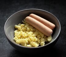 Просто макарошки с сосиской