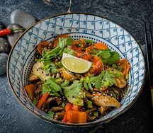 Якисоба с курицей 
