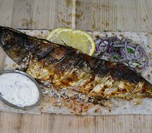 Скумбрия на мангале 