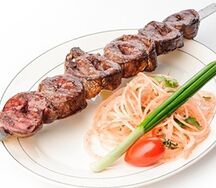 Шашлык из говяжьего сердца