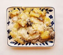 Картофель с молодым сыром
