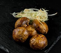 Грибы на мангале