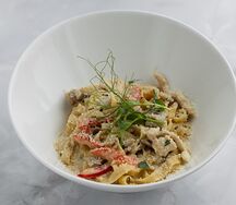 Паста Курица и грибы