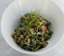 Паста с вешенками
