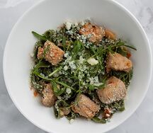 Паста с тунцом и голубым сыром
